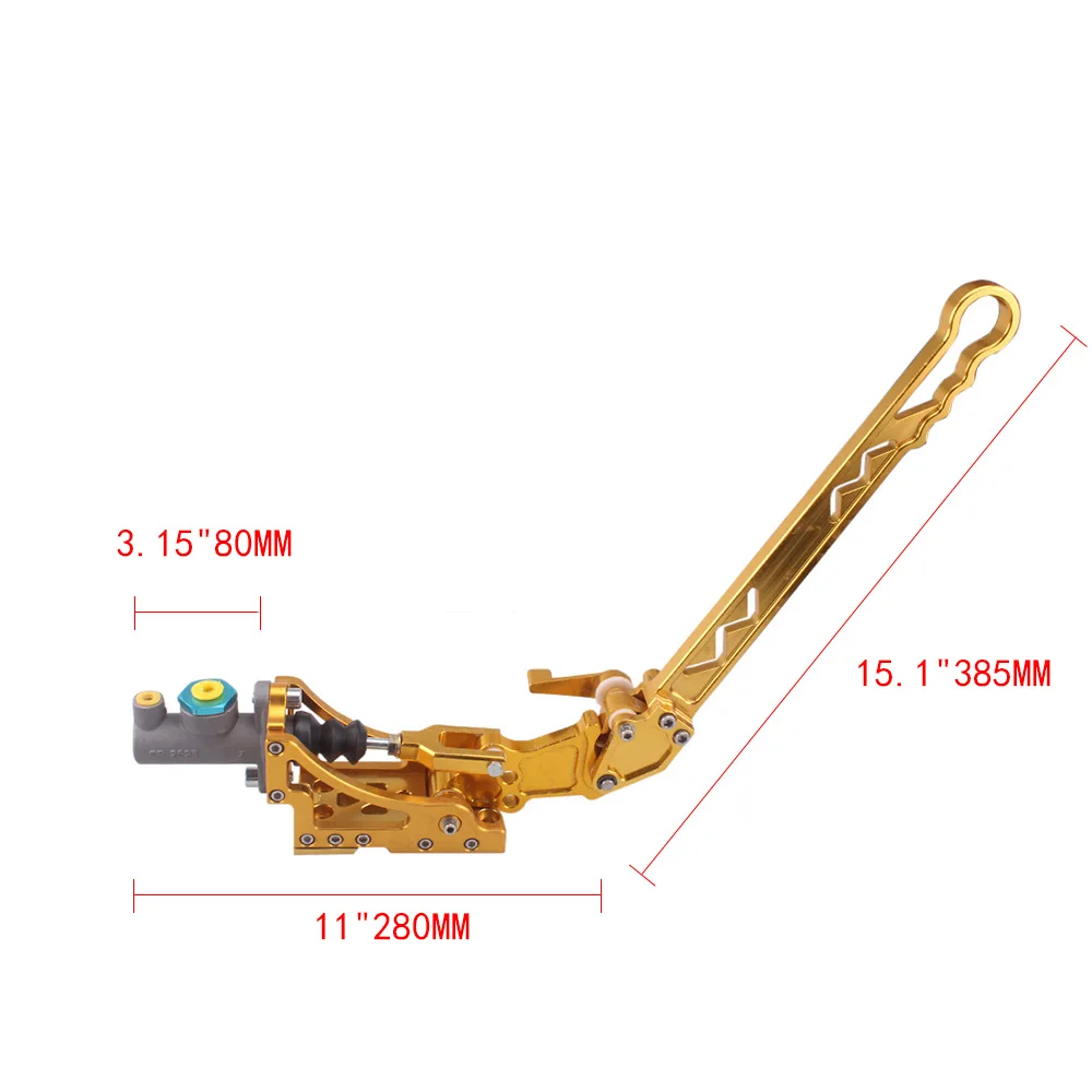 RASTP Universal 5 Color E-Brake CNC Aluminum Hydraulic Adjustable Dirft Racing Handbrake Vertical Horizontal Brake RS-HB008