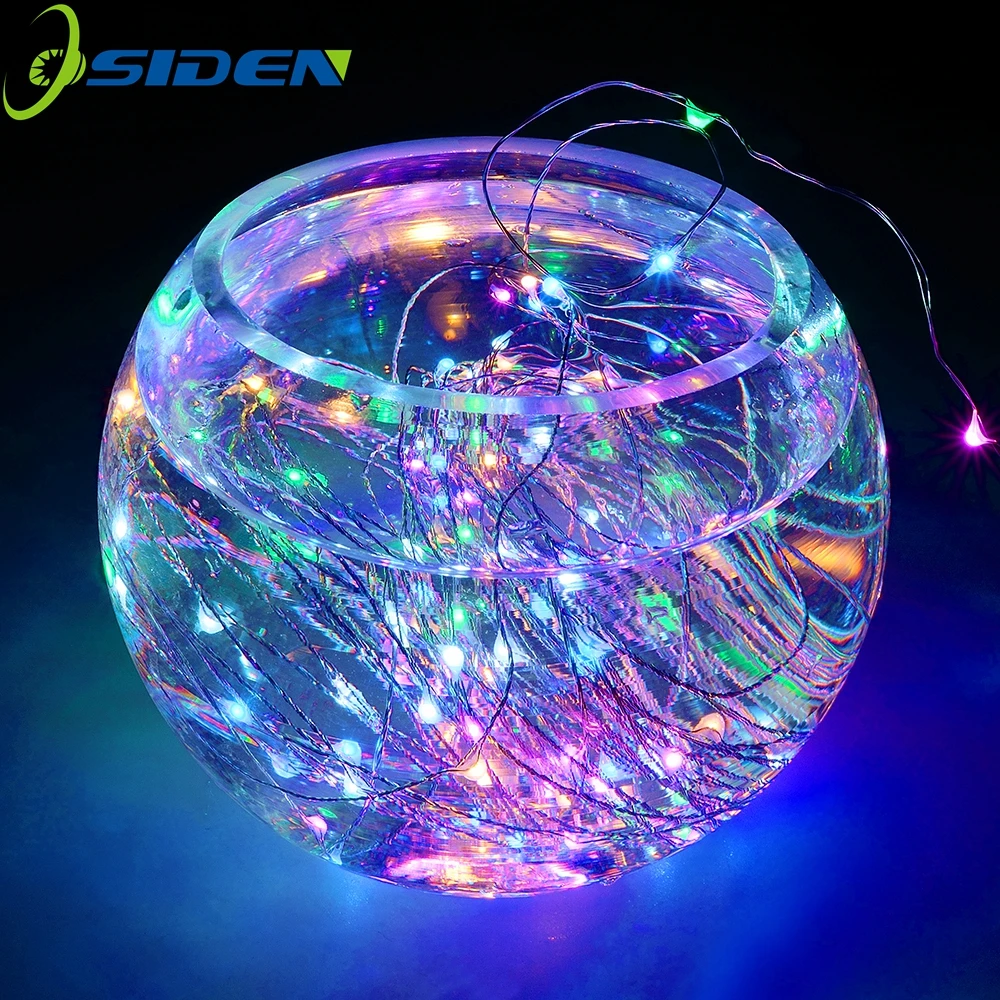 Солнечные гирлянды 200LED медная проволока открытый Сказочный свет для рождественского сада дома праздники водонепроницаемые украшения