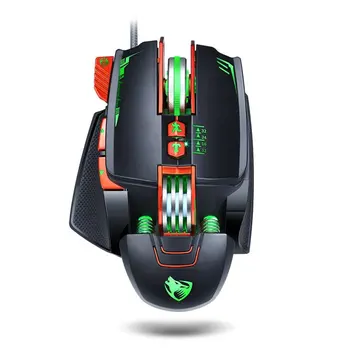 

V9 Mechanical Gaming Wired Mouse Touch Wheel Photoelectric Ergonomics Mechanical Frame Design Non-Slip
