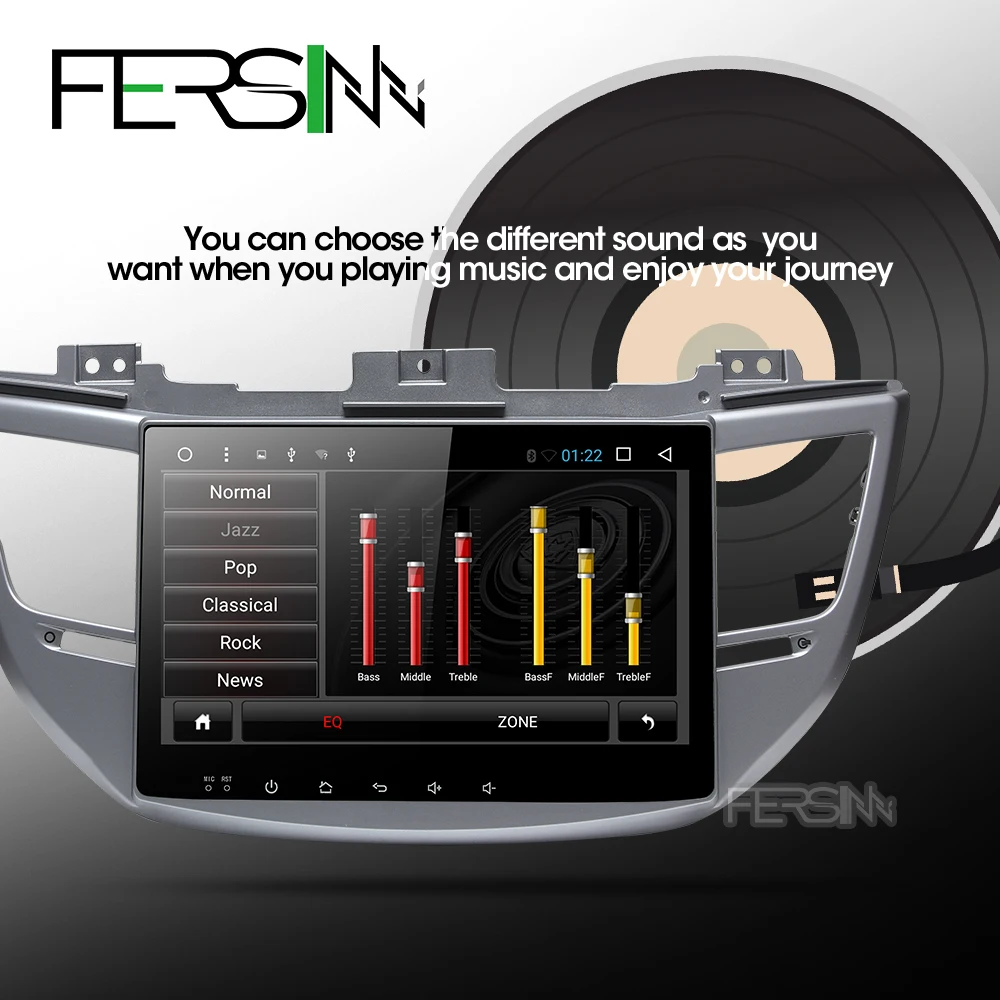 Flash Deal Fersinny CXTS1060 android 9.0 car dvd gps player for Tucson ix35 car dvd gps navigation raido video audio player 2 din stereo 3