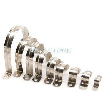 

U Shaped pipe clamp 304 Stainless Steel Plumbing Pipe Piping Saddle Clip Brackets Saddle Clamp M5-M100mm All Sizes