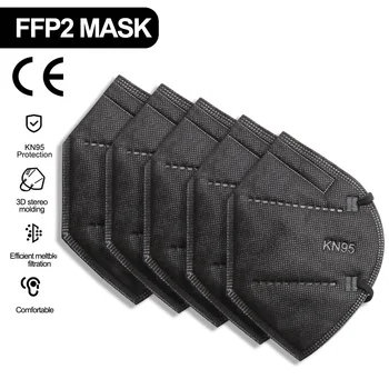 

Adult FPP2reutilizable FFP2 KN95 Mascarillas Anti-Pollution Safety 5Layers Filter Respirator Personal Protection Breathing Masks