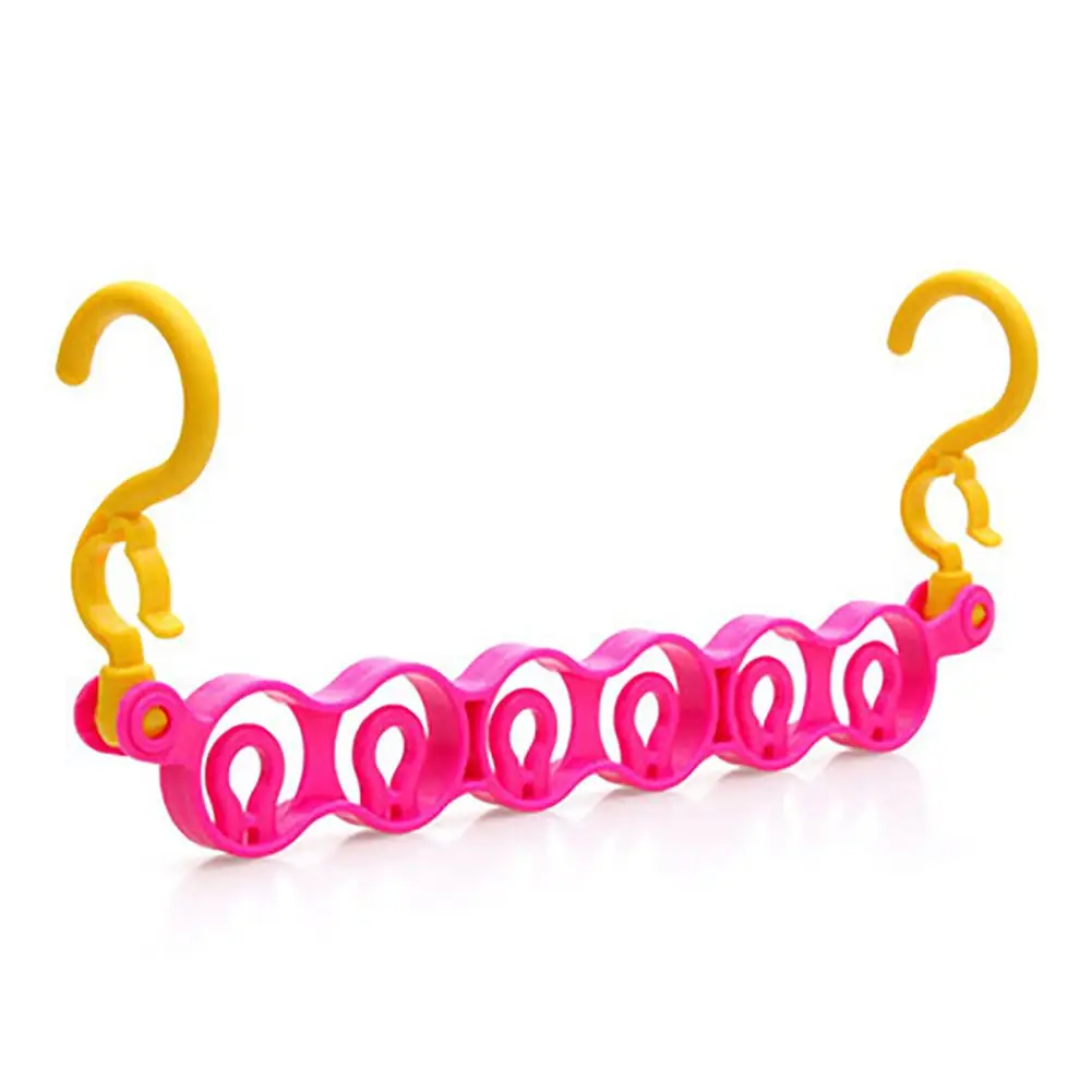 

6 Holes Travel Magic Hook Hanger Windproof colorful hight quality Home Wardrobe Space Save Laundry Rack horizontal vertical use