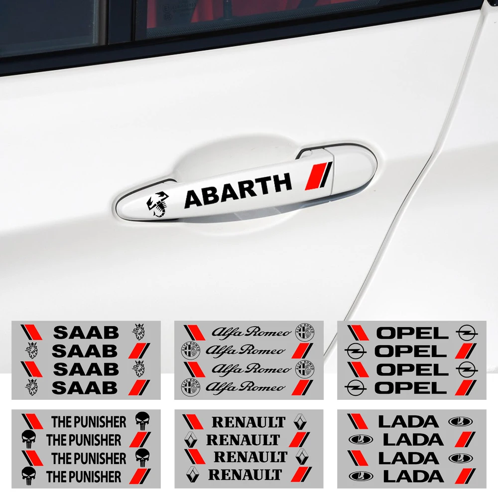4 x Автомобильный Стайлинг ручка двери автомобиля украшения наклейки для автомобилей Аксессуары для Opel Renault Kia BMW BENZ, audi Honda Nissan Toyota и т. д. 4 x Автомобильный Стайлинг ручка двери автомобиля украшения наклейки для автомобилей Аксессуары для Opel Renault Kia BMW BENZ, audi Honda Nissan Toyota и т. д.