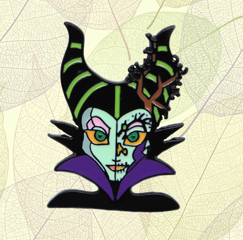 Эмалированные заколки The Film Maleficent Witch эмалированные булавки для лацканов броши