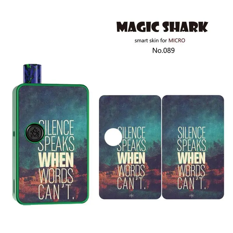 Magic Shark Dream on Dearmer ME+ YOU английские слова стикер чехол пленка для Asvape MICRO ELF 081-090 - Цвет: 089