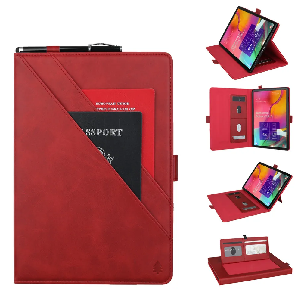 Для Samsung Galaxy Tab A 10,1 T510 T515 чехол смарт-кошелек с отделением для карт тонкий кожаный чехол с подставкой горячий# G20