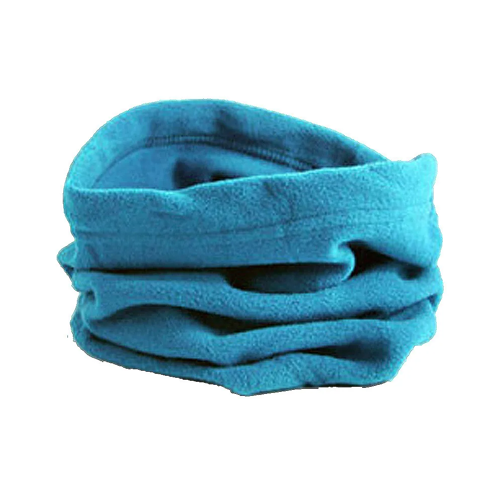 Однотонная простая вязаная повязка на шею для зимы, 3 в 1, мужская, женская, унисекс, полярная шапка, теплая маска на шею, шапка, зимняя шапочка - Цвет: Sky Blue