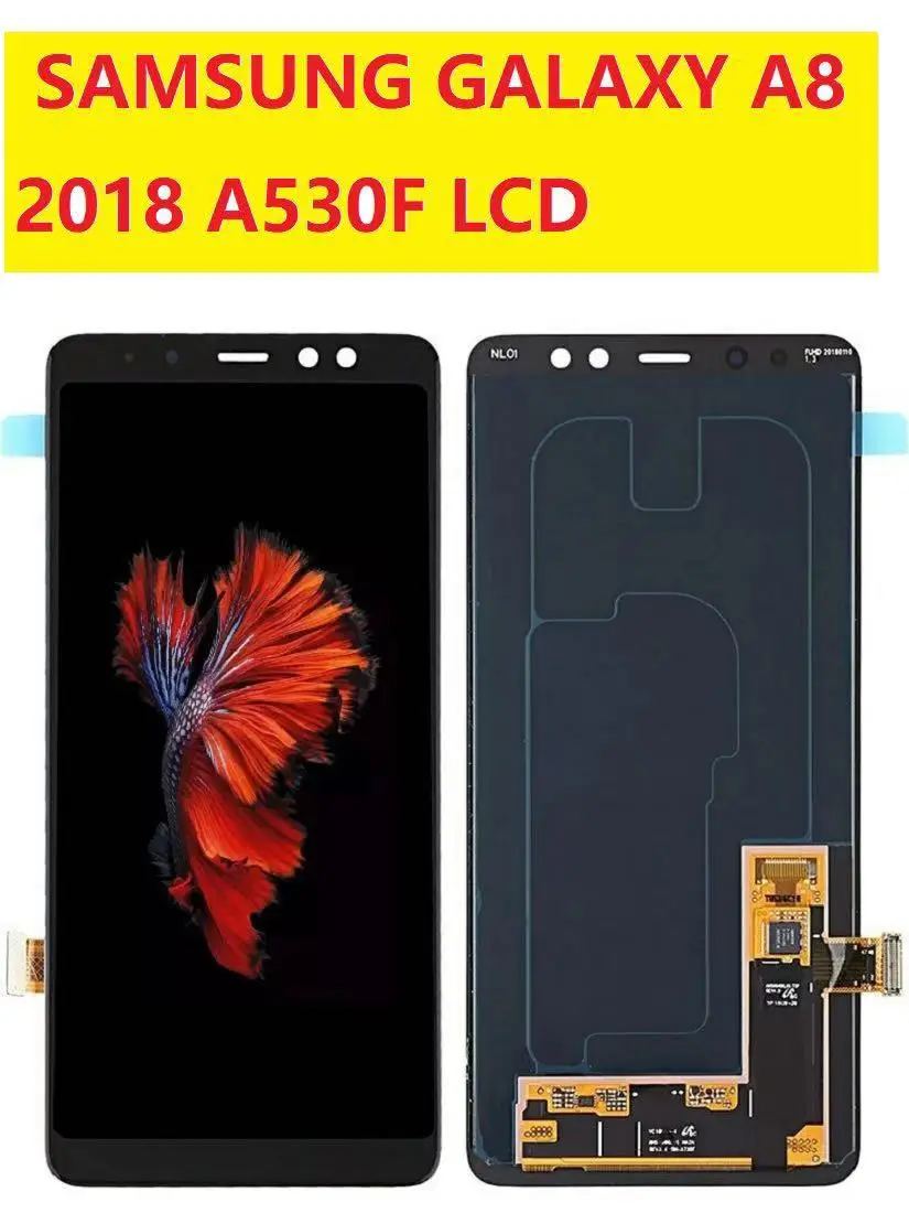 

Super AMOLED For Samsung A8 LCD 2018 A530f Touch Screen Digitizer Assembly A530DS A530N For Samsung A530f Display With Frame