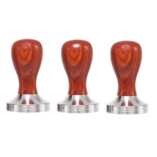 Piros Rózsafa Fogantyú Kávécsípés Barista Eszpresszó Kávé Por Sajtó Nulla - Image 2