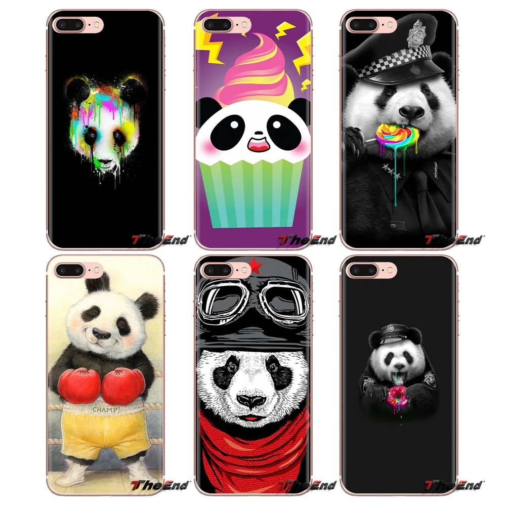 Soft Transparent Cases Covers Lovely pandas family bamboo For Xiaomi Redmi 4A S2 Note 3 3S 4 4X 5 Plus 6 7 6A Pro Pocophone F1 |