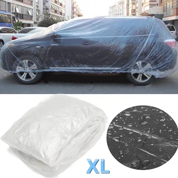 

Snow Car Cover Protect Clear Temporary Waterproof Universal SUV Garage
