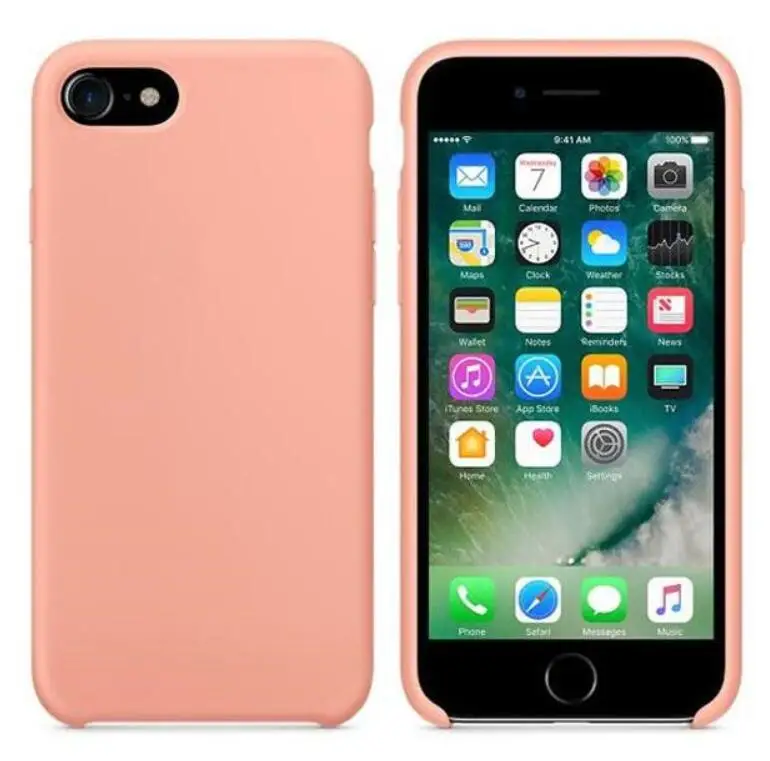 Begonia Официальный силиконовый чехол для iphone Xs max XR X 7 8 6 6S Plus XS X роскошный чехол с логотипом для iphone 11 Pro Max задняя крышка - Цвет: Begonia