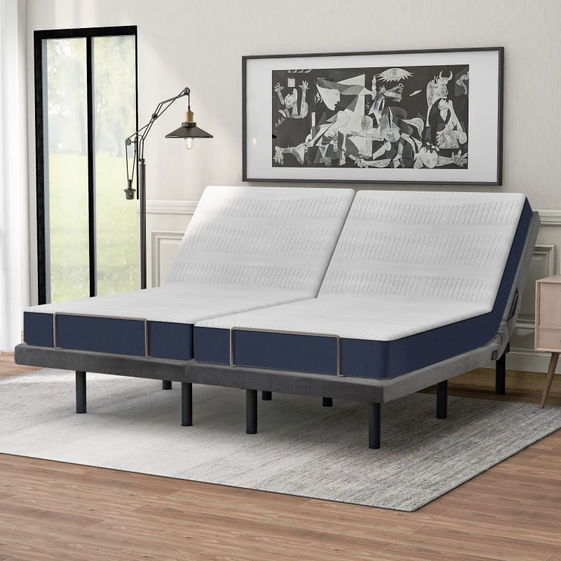 Adjustable bed frame with vibration deals