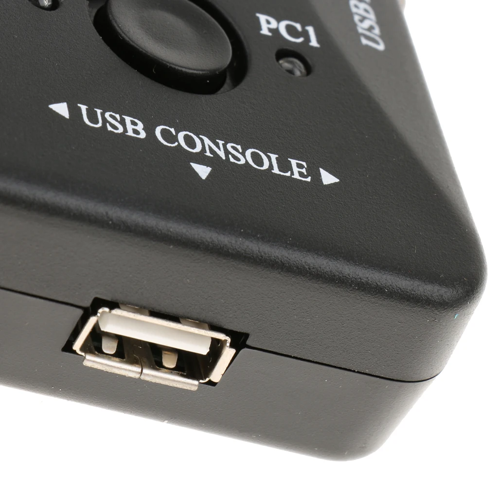 2-Порты и разъёмы USB KVM переключатель коробка для Мышь клавиатура Монитор обмен компьютер ПК
