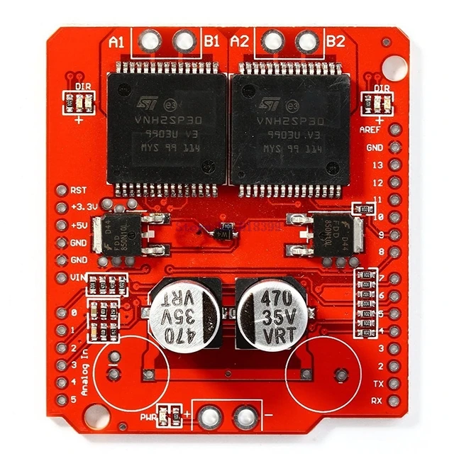 

A2-- Dual VNH2SP30 Monster Moto Shield Module Stepper Motor Driver 30A16V For Arduino