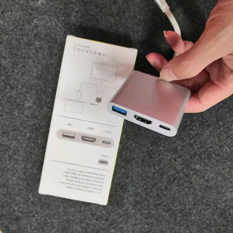 3 в 1 type C к USB 4K HDMI PD конвертер USB 3,1 адаптер для NS Macbook