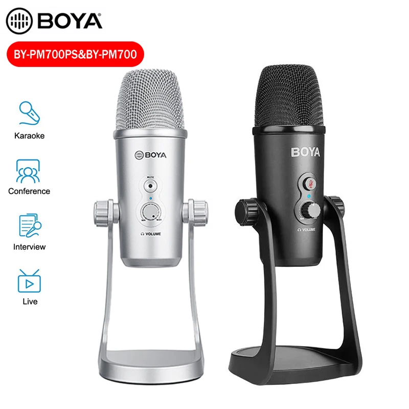 クラシックな人気商品 Boya コンデンサーマイクby Pm700sp By Pm700 Usb ステレオ Pc ポッドキャスト 歌 コンピューター Iphone Android 録音用 当店限定商品 Shreeganeshscale Com