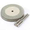 10pcs 40mm Diamond Cutting Wheels For Dremel Rotary Tool +2 Mandrels Cuts Stone Glass Tile Concrete Metal Bottle Masonry Cutter ► Photo 3/6