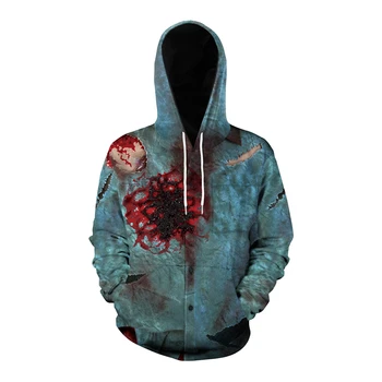 

New Horror Cosplay Halloween costume costume horror zombie hooded cap sweater anime cartoon unisex women