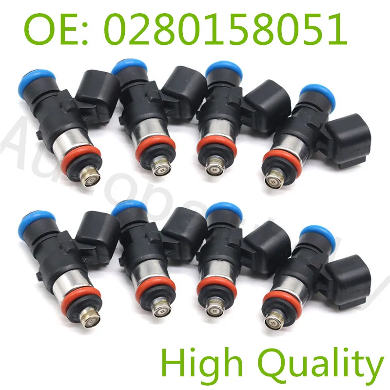 OEM#0280158051 Новые короткие 80LB Топливные форсунки для Chevrolet Dodge EV1 стиль автозапчасти A2C32624700 FI114962 FI114700 A2C32624700