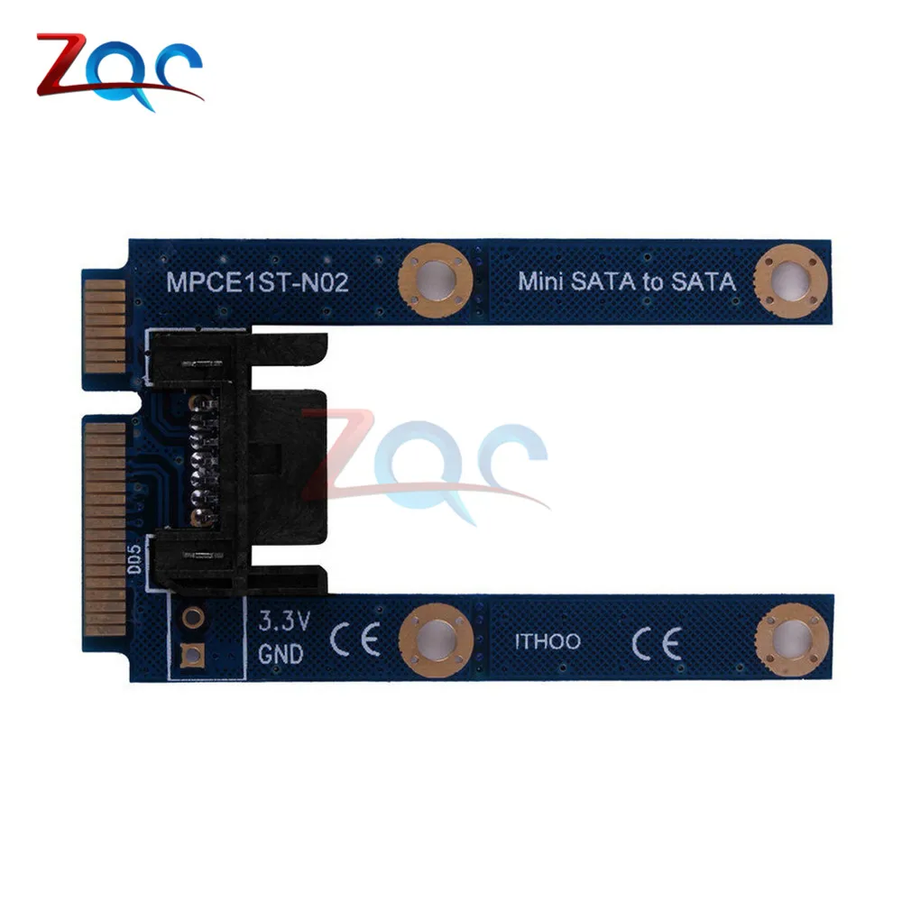 MSATA 미니 PCI-e SSD SATA 슬롯, SATA 하드 디스크 변환 카드 변환기 어댑터, 7 핀