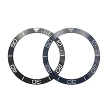 38 мм Высокое качество черный/синий керамический ободок вставки для суб дайверов мужские часы заменить аксессуары