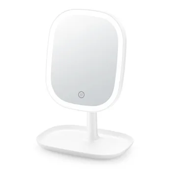 

Makeup Mirror Desktop LED with Lamp Desktop Women Make-up Beauty Vanity Mirror with Lights Maquillage Facial Bedroom Mirrors