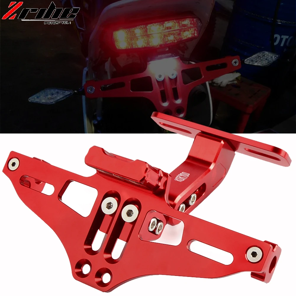 

For Yamaha XSR900 XSR 900 Tracer 2016 2017 2018 2019 CNC Motorcycle LED License Plate Holder Support Plaque Moto Bracket Frame