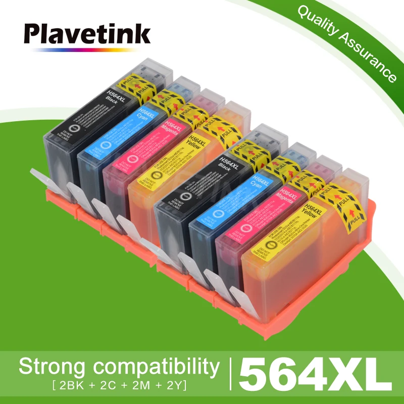 Plavetink 2 комплекта 564XL принтер картридж Замена для hp 564 XL для hp Photosmart D5445 D5460 D5463 D5468 принтер