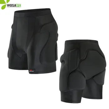 

WOSAWE EVA Protective Layer Skateboard Shorts Hip Butt Thigh Protection Elastic Snowboard Roller Ski Racing Protector Shorts