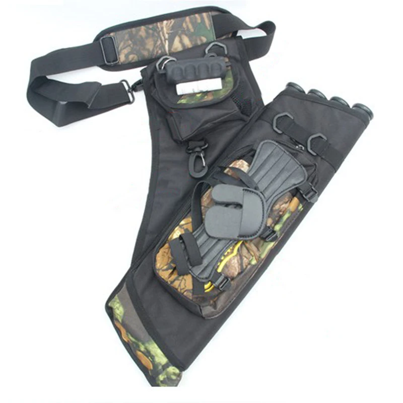 

Archery Arrow Holder Tube Bag Back Side Waist Quiver Black Hunting Outdoor