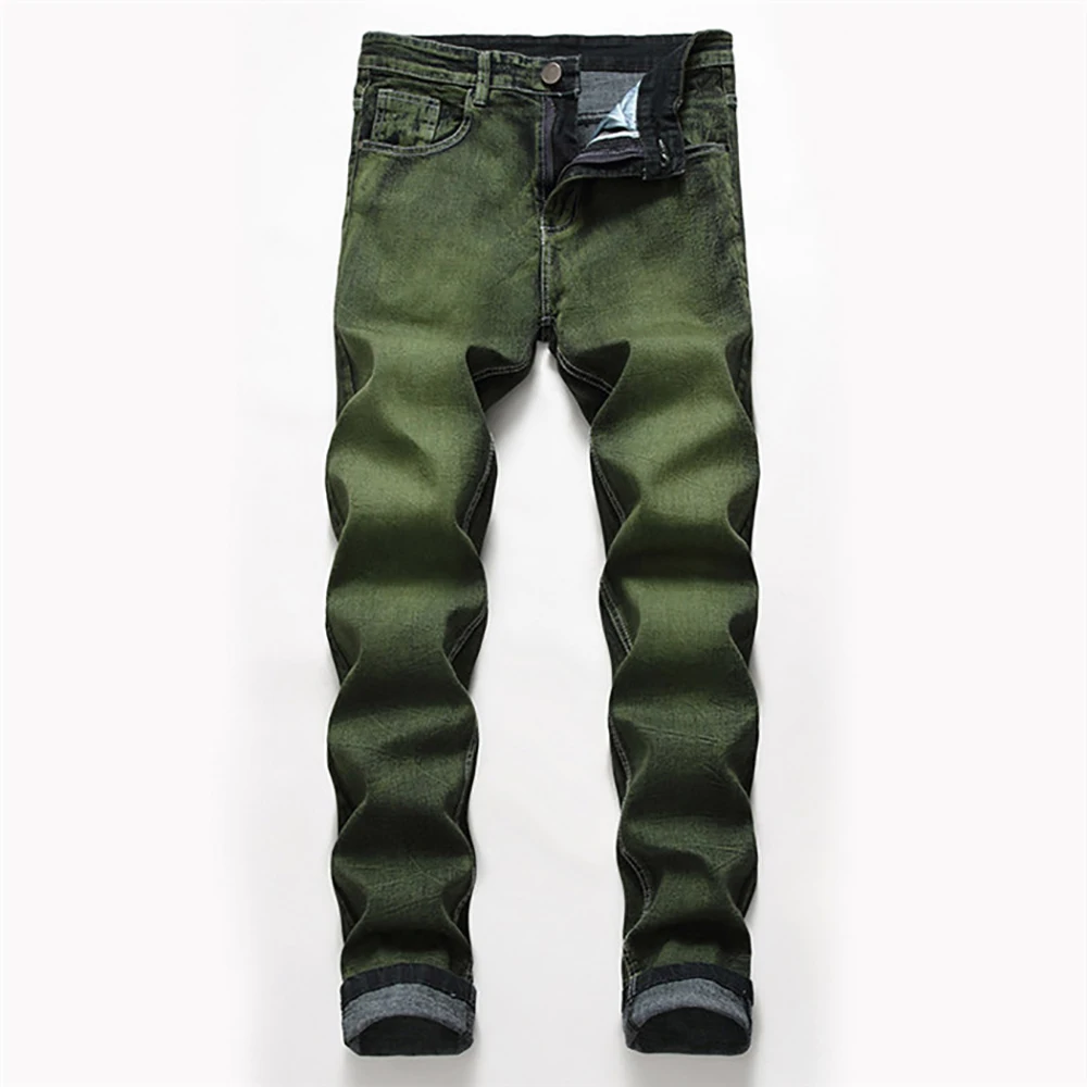 2020 New Style Men's Casual Stretch Skinny Jeans Men's Pencil Pants