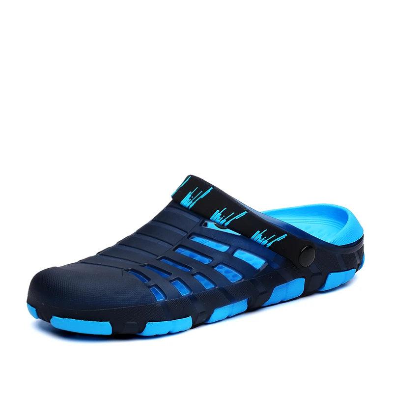 

New Summer Mens Sandals Light Coolek Slippers Breathable Beach Home Hollow Out Casual Outdoor Water Mules Hole Shoes Boys