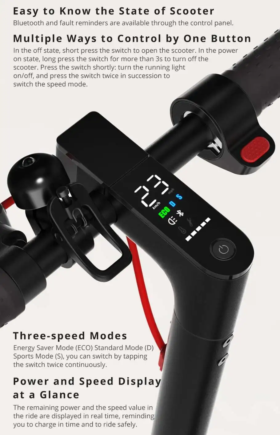 M365 Pro электрические скутеры для взрослых E-Scooter электрический скейтборд 300 Вт Мотор Escooter 3 скоростных режима Электрический велосипед Цикл E-Bike