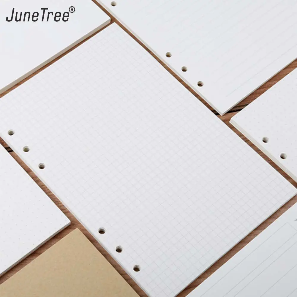 Pack of 2 A6 Loose Leaf Journal Diary 6 Holes Refillable Inner Paper for A5 