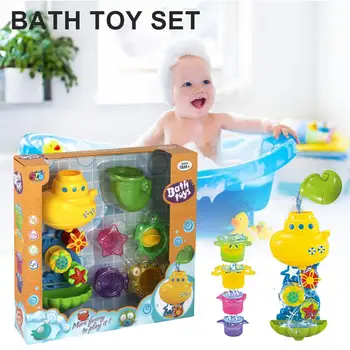 

Bath Toy Set Colorful Bathing Toy Set Stacking Cups Water Toys For Kids Babies Children Early Education