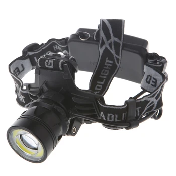 

5500LM LED Headlight XM-L T6+COB 4 Modes Zoomable Rechargeable Headlamp Q0KF