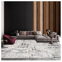 Коврик для гостиной, спальни, серый современный абстрактный большой ковер, популярный ковер в скандинавском стиле