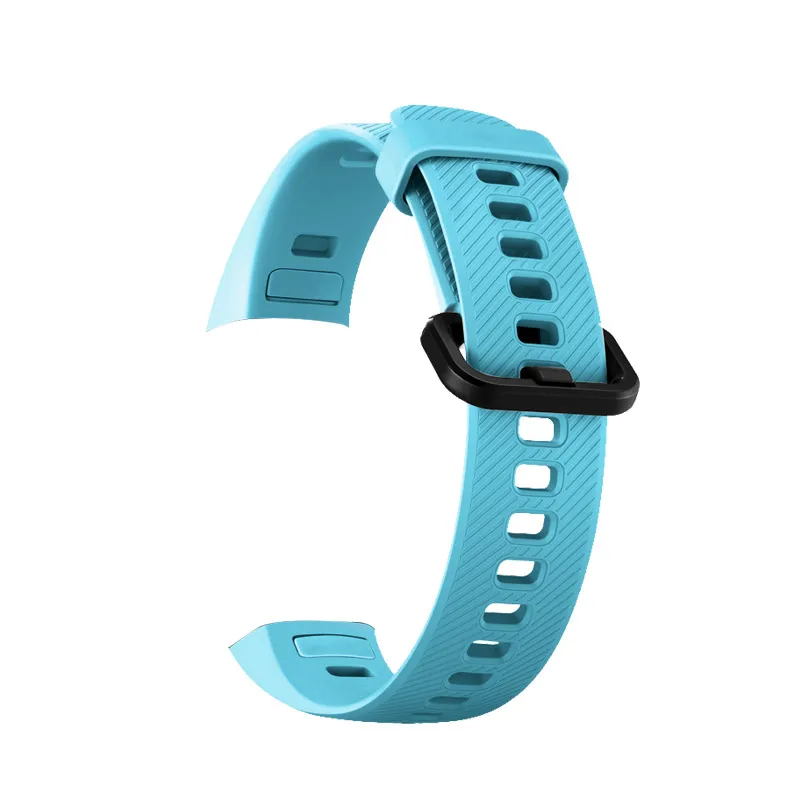Силиконовый ремешок Подходит для Honor Band 4 /5 cтандартное издание Спортивный браслет комбинирование Сменный ремешок - Цвет: Light blue