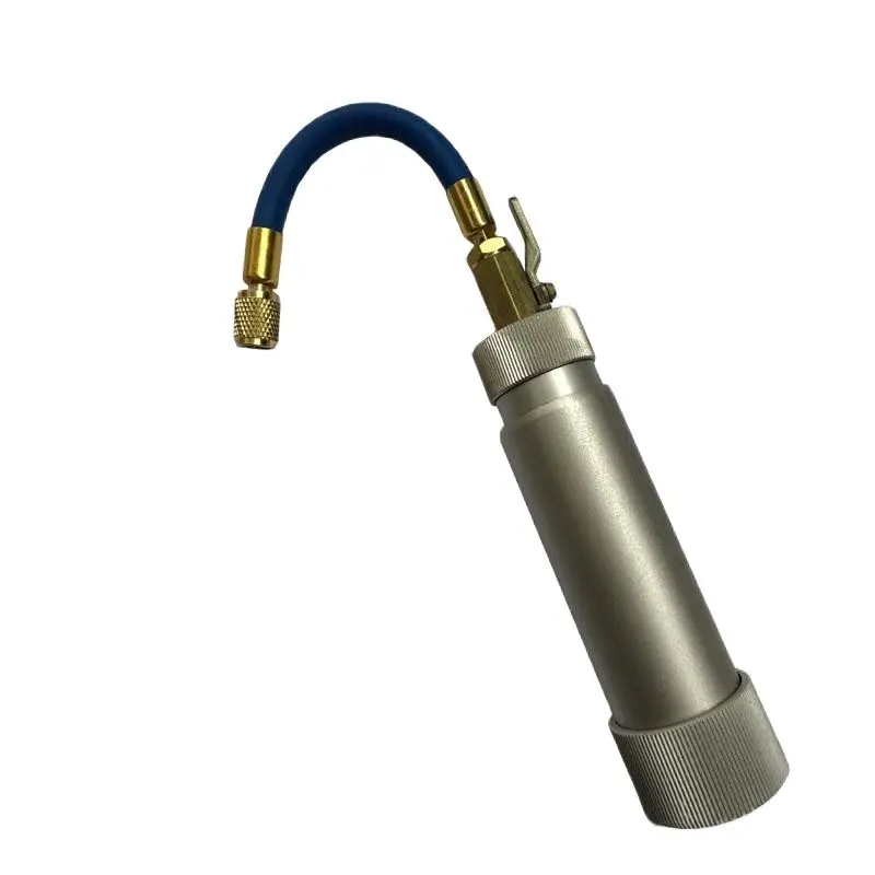 

Hand Pressure Oil Doser Automotive Air Conditioning Refrigerant Phosphor Syringe 2OZ 160UV03 Injection Dye Tool