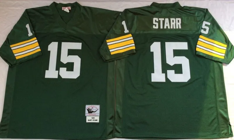 Stitiched, Green Bay, Reggie White, brett favre, Bart Starr, Ray Nitschke, Aaron Rodgers, Donald Driver, Paul Hornung, Throwback Jersey - Цвет: Серый