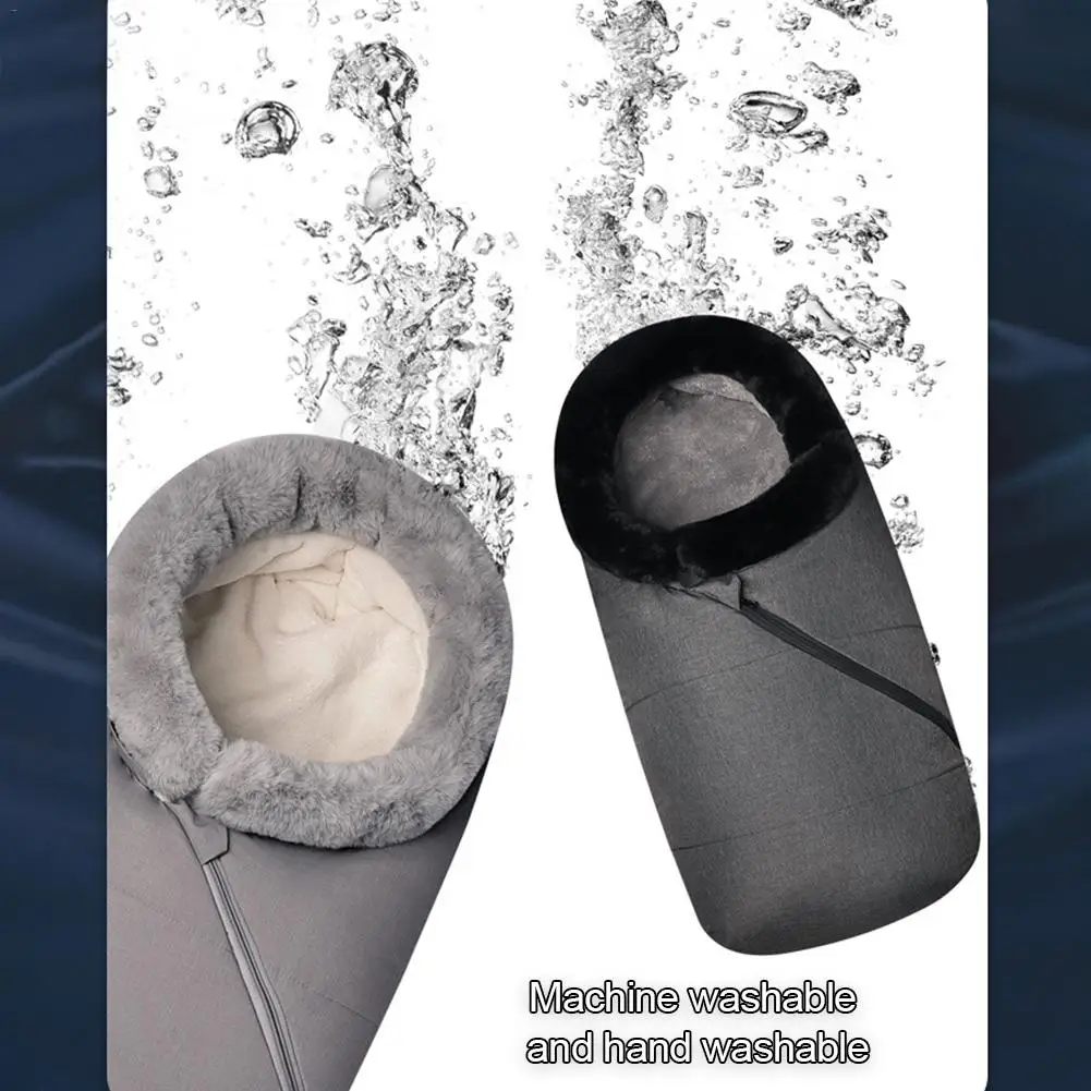 Спальный мешок для детской коляски, одеяло двойного назначения, детское осенне-зимнее толстое теплое одеяло для детей