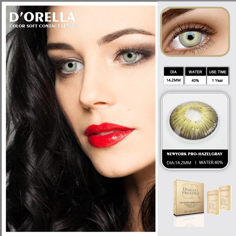 D'ORELLA 1 пара (2 шт.) фруктовой серией для продажи цветные контактные линзы глаз