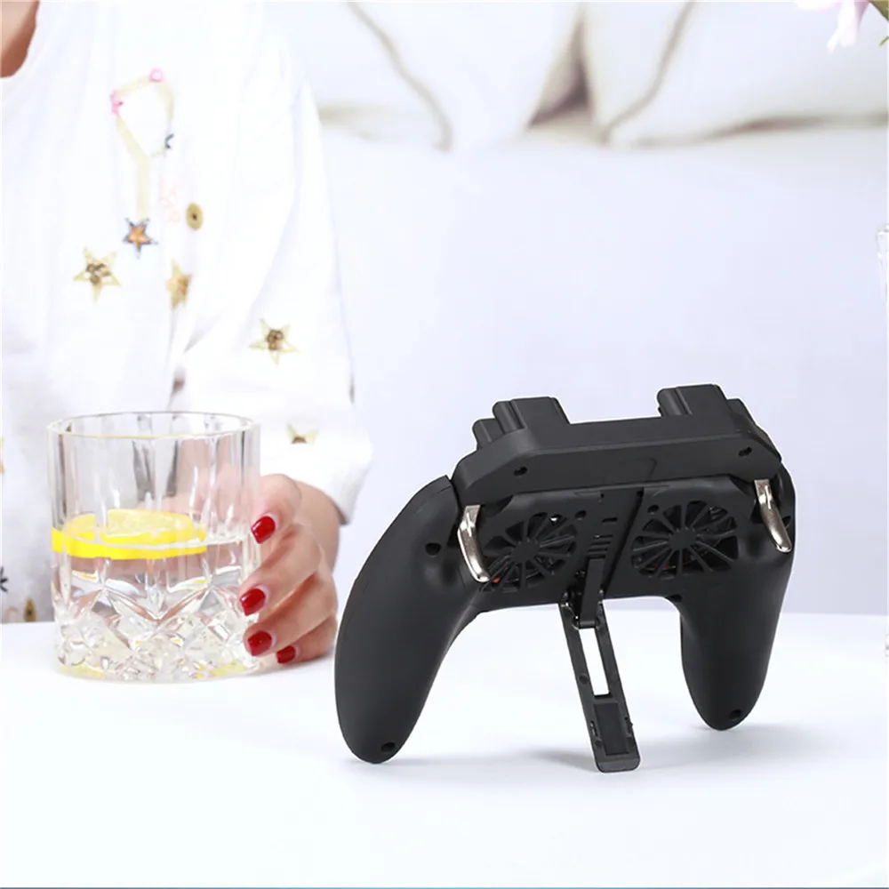  PUBG Mobile Gamepad Double Fans Radiating Controller for iphone Android IOS Smart Phones L1R1 Joyst