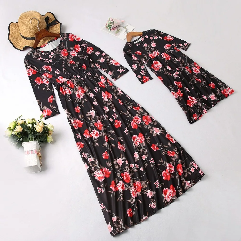 Boho Стиль, повседневное женское прямое платье с круглым вырезом, 3/4 рукав, цветочный принт, платье, одежда, vestidos de fiesta de noche vestidos