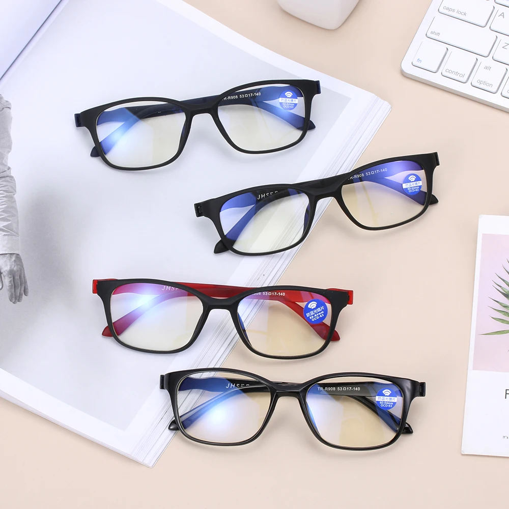 

UV400 Reading Glasses Anti Blue-ray Glasses Flexible Ultralight TR90 Computer Goggles Radiation Protection Anti-fatigue Eyewear