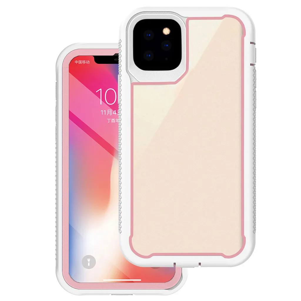 Для iPhone 11 Pro Max чехол Гибридный сверхпрочный ударопрочный Прозрачный задний Чехол защитный чехол для телефона противоударный чехол
