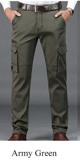 Зимние Бархатные Теплые Модные тактические повседневные брюки с карманами размера плюс, комбинезоны, рабочие брюки, брюки для плотника - Цвет: Зеленый