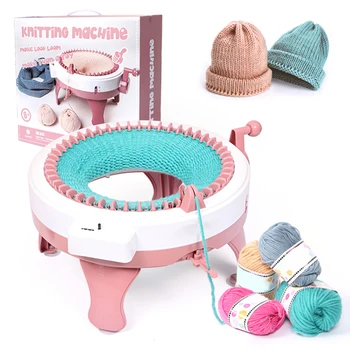 

Durable Hand Woven Wool Machine Children's Toys Hand Knitting Machine Colorful 48 Needles Weaving Loom Knitting Tools